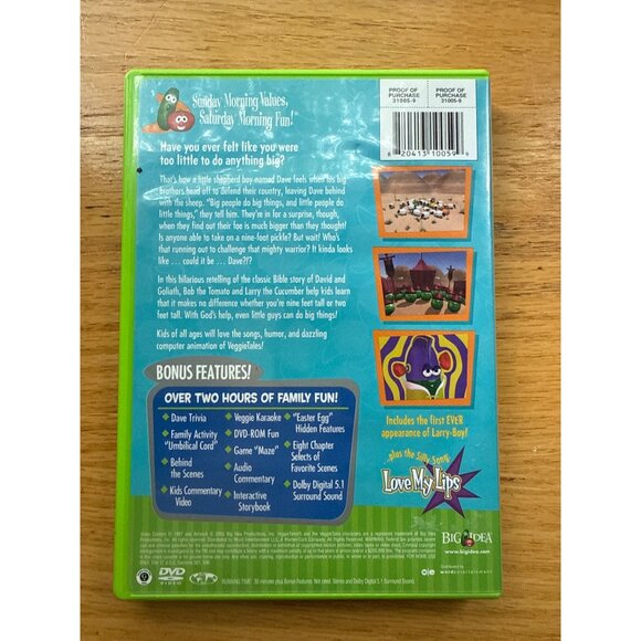 VeggieTales Dave & The Giant Pickle DVD A lesson in Self Esteem - Picture 2 of 4
